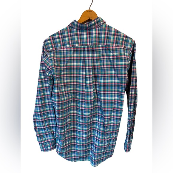 Ralph Lauren Classic Fit Men's Medium Casual Button Shirt Plaid Pony Long Sleeve - Picture 2 of 3